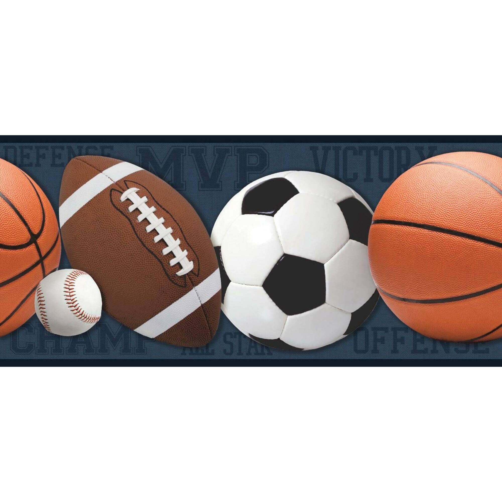 RoomMates Sports Balls Peel & Stick Border